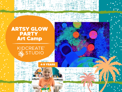 Artsy Glow Party Art Camp (4-9 Years)